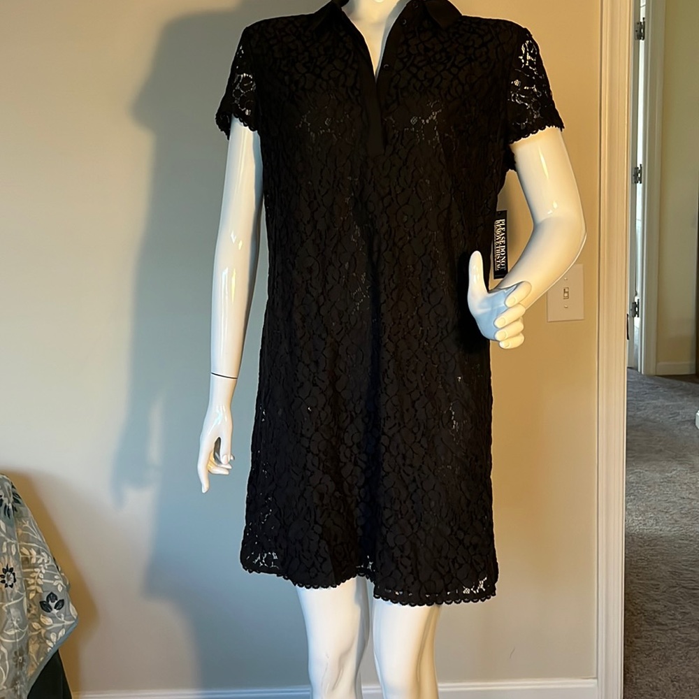 NY&C Black lace dress. Size L